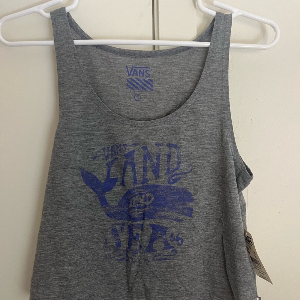 Vans ‘Land and Sea’ Gray Cropped Tank
